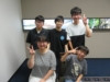 聴覚舎生５名が笑顔で写真に写っている。